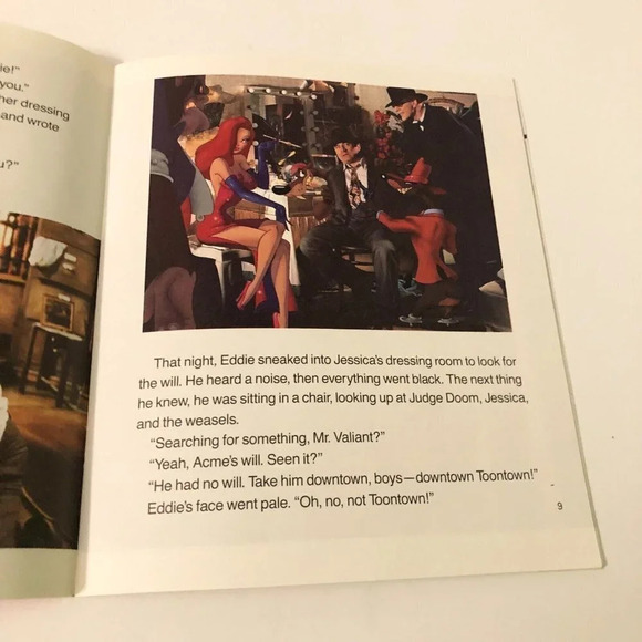 Vtg 1990 Who Framed Roger Rabbit  as Told by Roger Disney Book - Picture 10 of 15